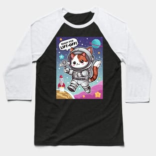 Astronaut cat ready to lift off Baseball T-Shirt
